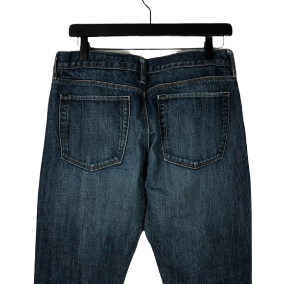 Gap Factory Dark Blue Aged Rinse 100% Cotton Denim Jeans Men Size 32 x 34 - Picture 5 of 5